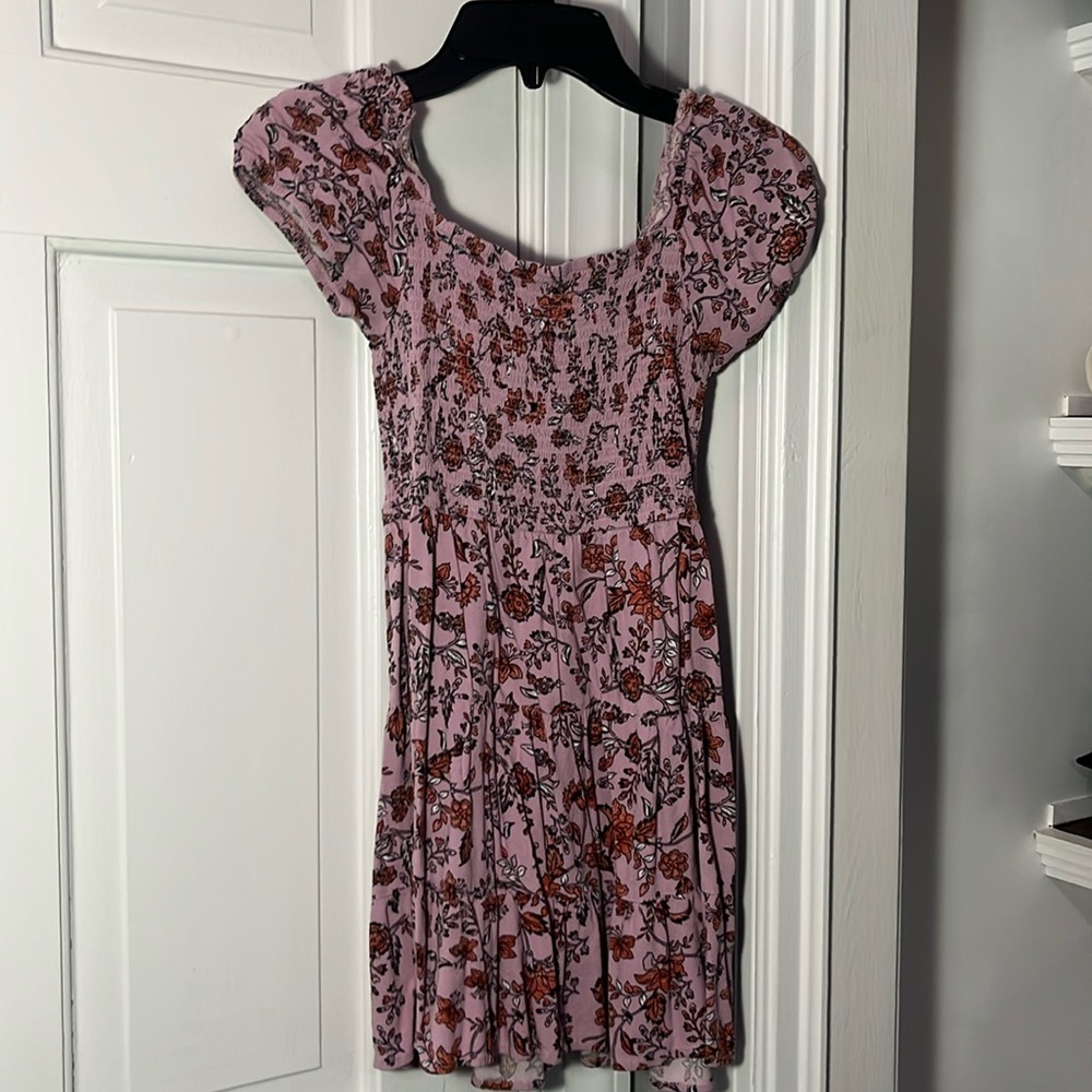 Short purple sundress